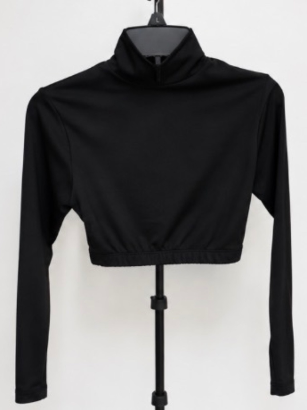Varsity Spirit Black Long Sleeve Crop Performance Top